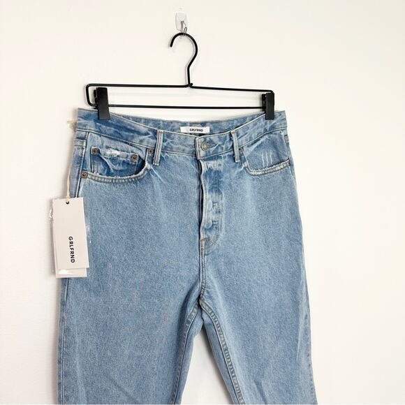 GRLFRND Karolina Frayed High Rise Feel Right Jeans 29 NWT classic preppy - Picture 5 of 12